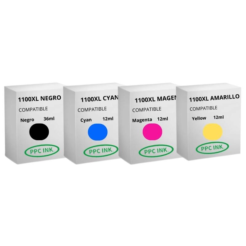 CANON 1100XL Pack 4 Colores | Tinta Alternativa