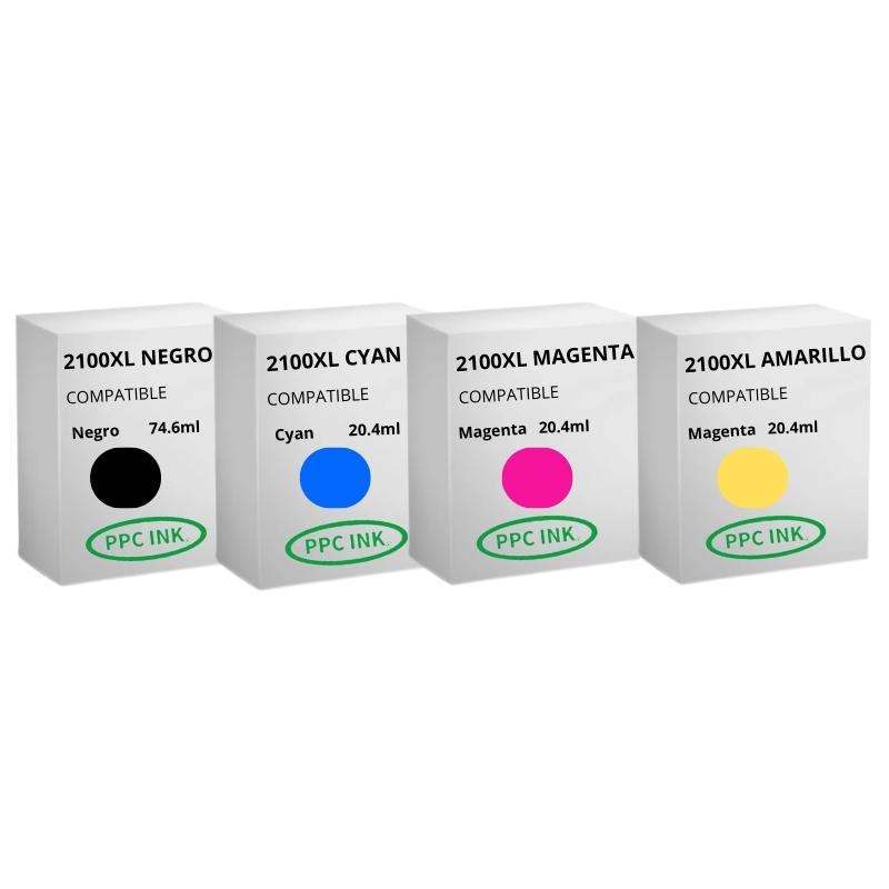 CANON 2100XL Pack 4 Colores | Tinta Alternativa