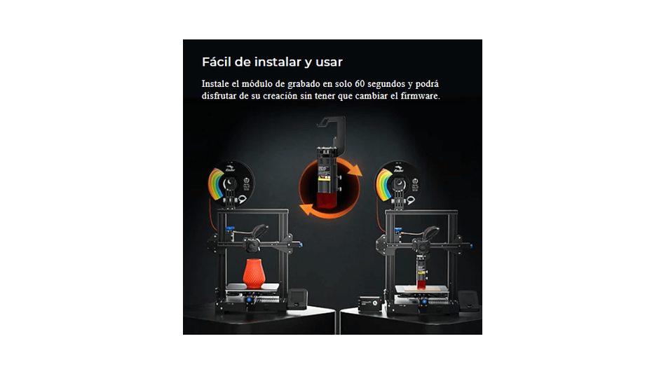 Módulo Láser Para Serie Ender 1,6W Creality | Accesorio 3D | Alta Precisión 5