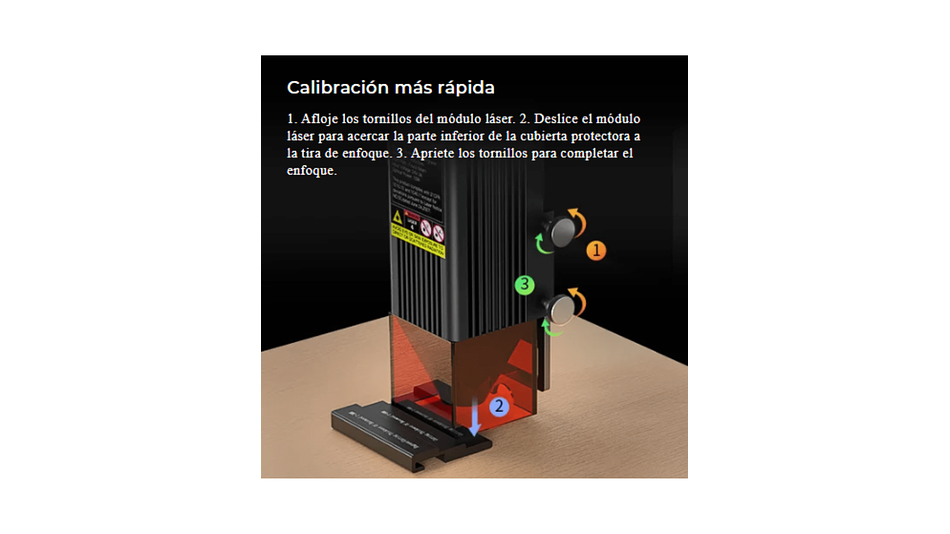 Módulo Láser Para Serie Ender 1,6W Creality | Accesorio 3D | Alta Precisión 6