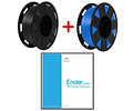 Pack Filamento PLA Negro + Azul 1kg Ender | Filamentos