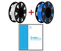 Pack Filamento PLA Blanco + Azul 1kg Ender | Filamentos