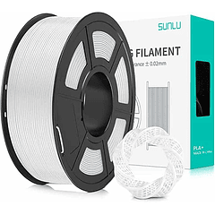 Filamento PLA+ Blanco 1kg Sunlu | Filamentos