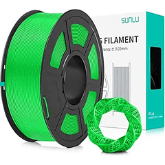 Filamento PLA Verde 1kg Sunlu | Filamentos