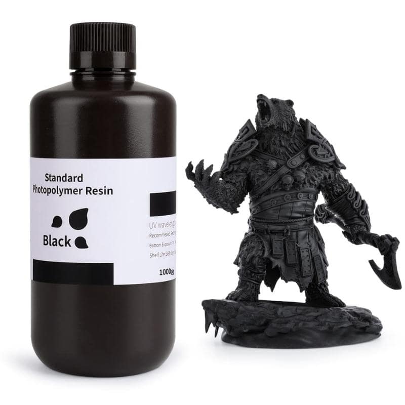 Resina Negra para Impresoras 3D 1000g Elegoo | Resinas