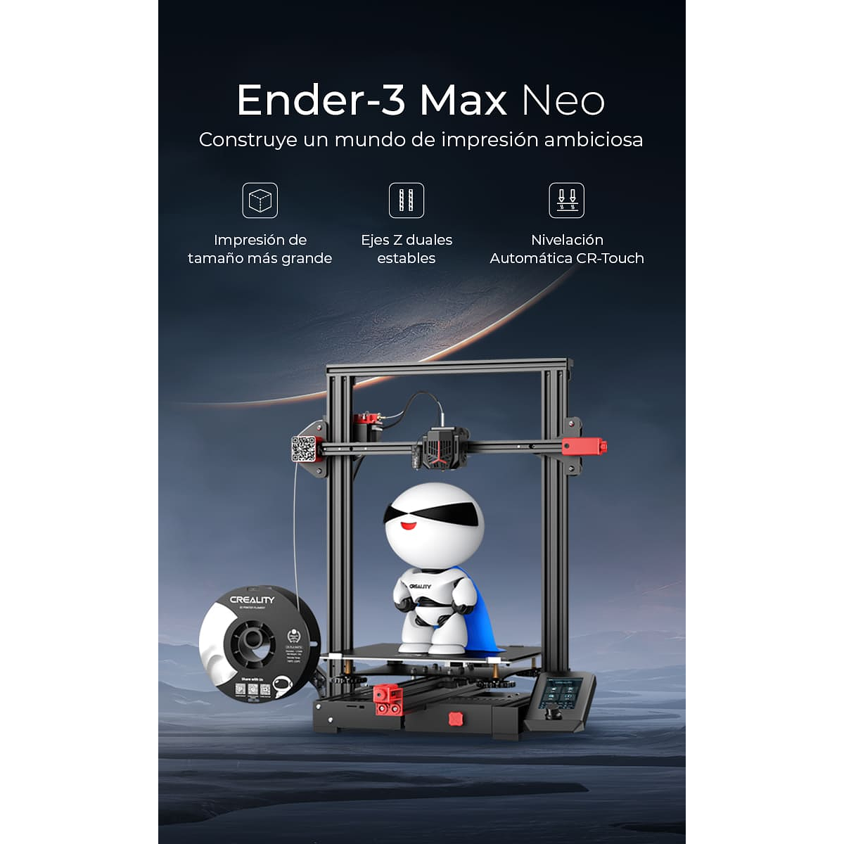 Impresora 3d Creality Ender 3 Max Neo Doble Eje Z