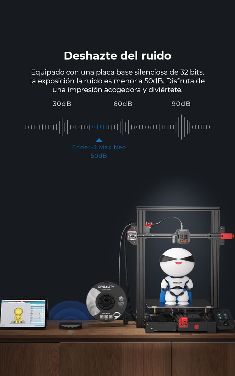 Ender 3 Max Versión 2023 Neo Creality | Tamaño Imp 300x300x320mm | Impresora 3D | 
