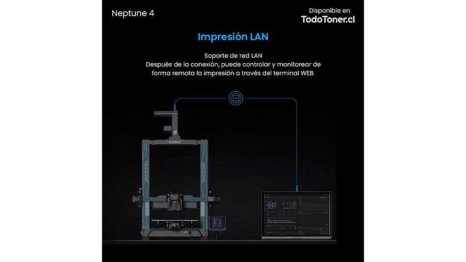 Neptune 4 Elegoo | Tamaño Imp 225x225x265mm | Impresora 3D | 10