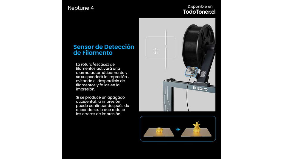 Neptune 4 Elegoo | Tamaño Imp 225x225x265mm | Impresora 3D | 11