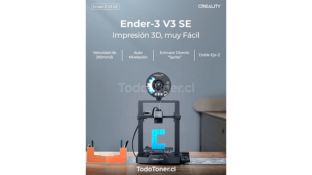 Ender 3 2025 V3 SE Creality | Tamaño Imp 220x220x250mm | Impresora 3D |  4