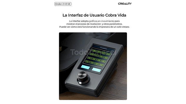 Ender 3 2025 V3 SE Creality | Tamaño Imp 220x220x250mm | Impresora 3D |  7