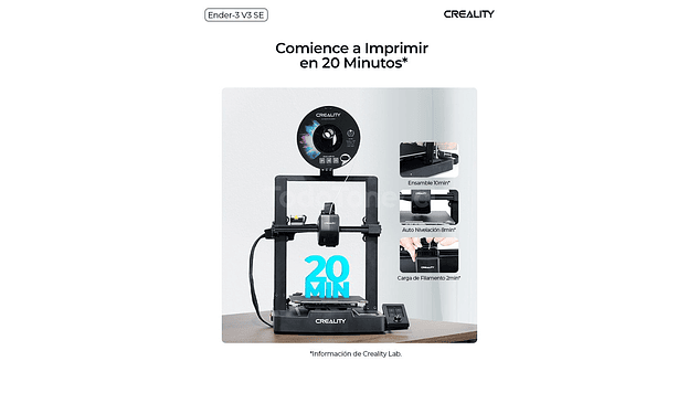 Ender 3 2025 V3 SE Creality | Tamaño Imp 220x220x250mm | Impresora 3D |  9