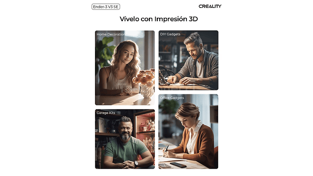 Ender 3 2025 V3 SE Creality | Tamaño Imp 220x220x250mm | Impresora 3D |  15