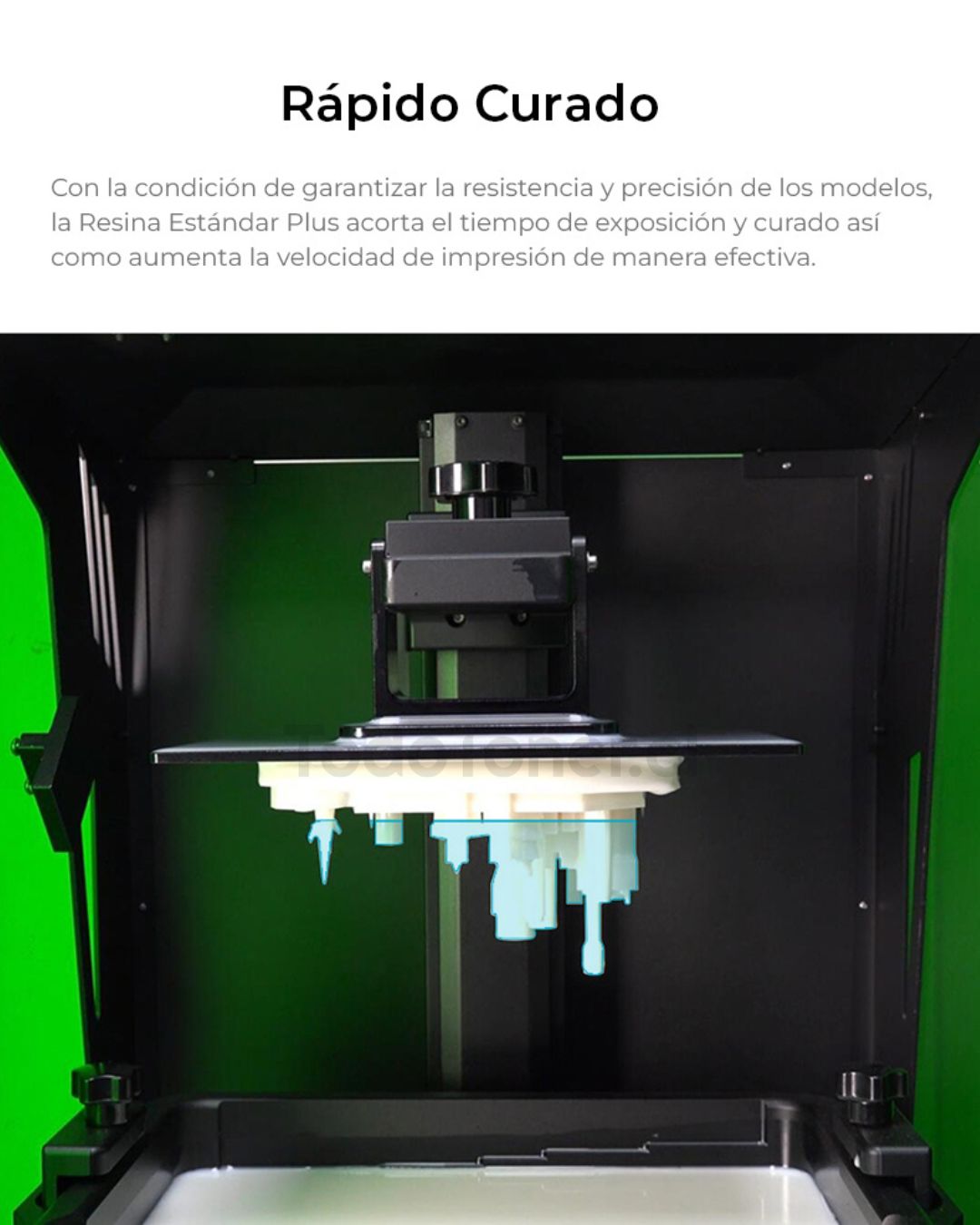 Resina Azul Transparente para Impresoras 3D 500g Creality Plus | Resinas