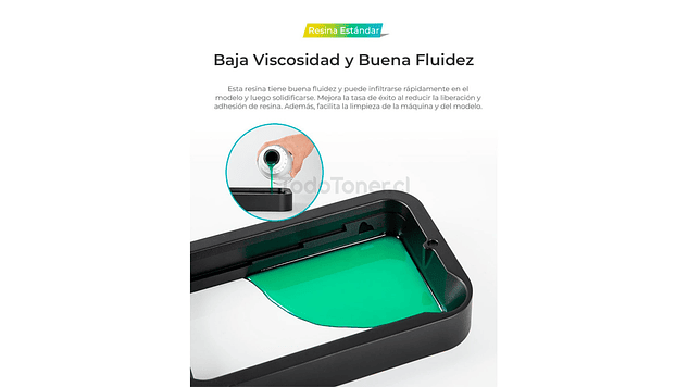 Pack 2 x Resinas Negras para Impresoras 3D 500g Creality | Resinas 5