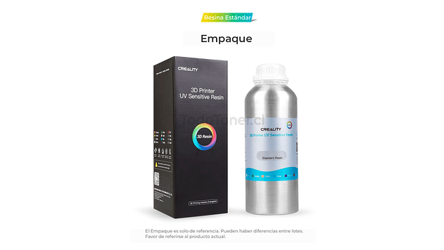 Pack 2 x Resinas Negras para Impresoras 3D 500g Creality | Resinas 8