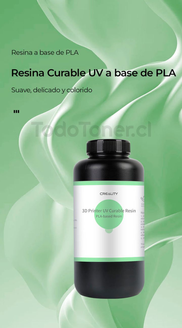 Resina a Base de Plantas Naturales Verde Menta Clara 500g Creality | Resinas