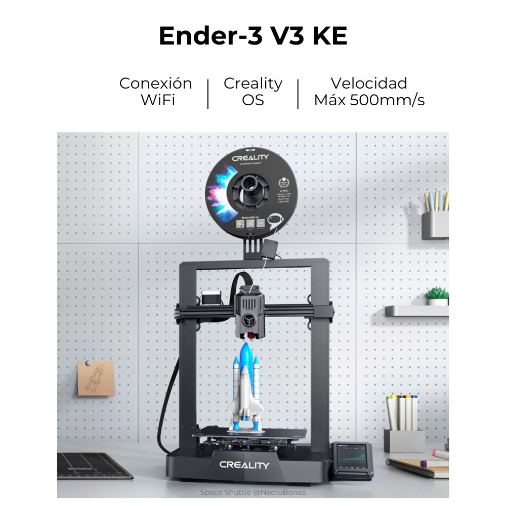 Ender-3 V3 KE Creality 500mm/s | Tamaño Imp 220x220x240mm  | Impresora 3D | 