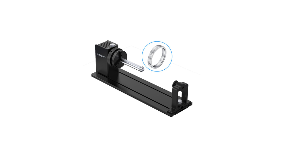 Rotador de Elemento Grabado Laser Pro Creality | Accesorio 3D | Alta Precisión 3