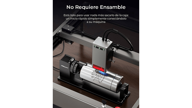 Rotador de Elemento Grabado Laser Pro Creality | Accesorio 3D | Alta Precisión 8