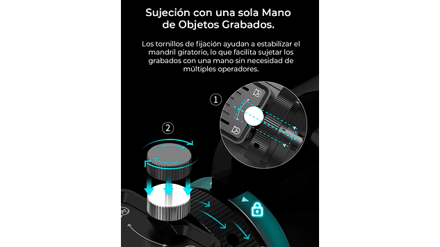 Rotador de Elemento Grabado Laser Pro Creality | Accesorio 3D | Alta Precisión 10