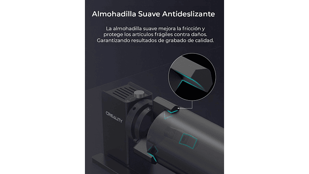 Rotador de Elemento Grabado Laser Pro Creality | Accesorio 3D | Alta Precisión 11