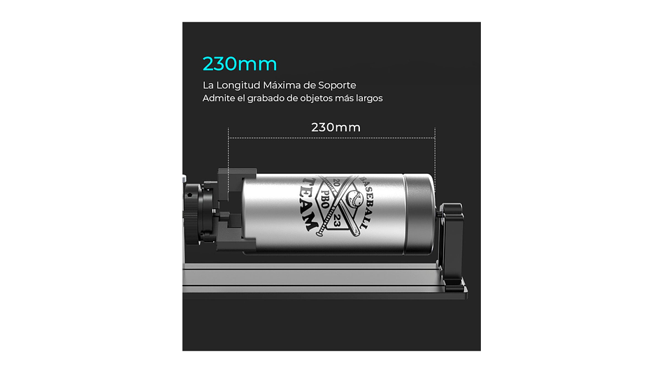 Rotador de Elemento Grabado Laser Pro Creality | Accesorio 3D | Alta Precisión 13