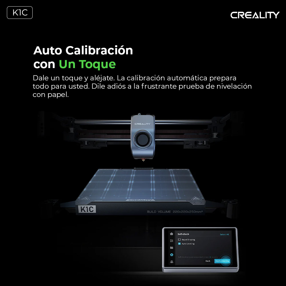 K1C  CARBON Creality   | Tamaño Imp 220x220x250mm |  Velocidad 600mm/s | Impresora 3D | 