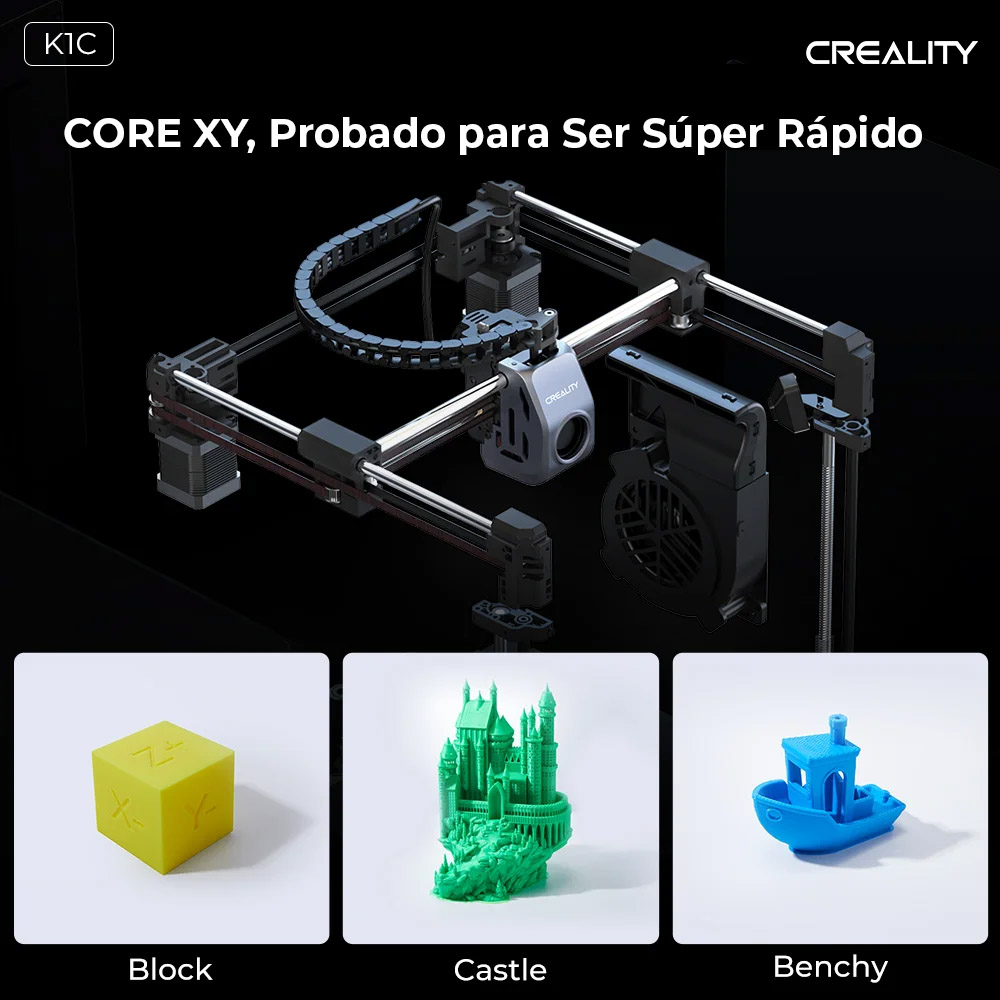 K1C  CARBON Creality   | Tamaño Imp 220x220x250mm |  Velocidad 600mm/s | Impresora 3D | 