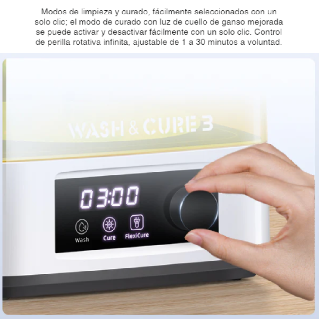 Wash And Cure WC3 Anycubic | Máquina 3D de Curado y Lavado | Alta Precisión