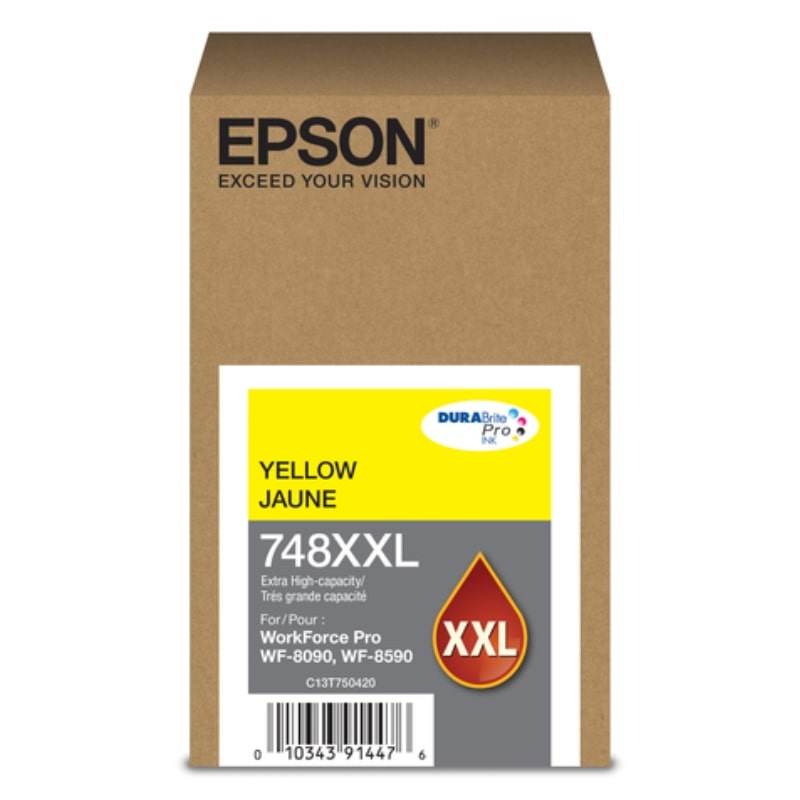 EPSON 748 XXL Pigmentada Amarillo | Tinta Original