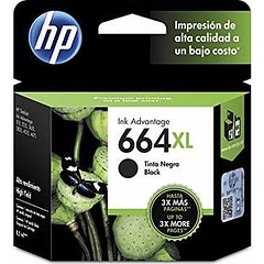 HP 664XL Black | Alto Rendimiento | Tinta Original