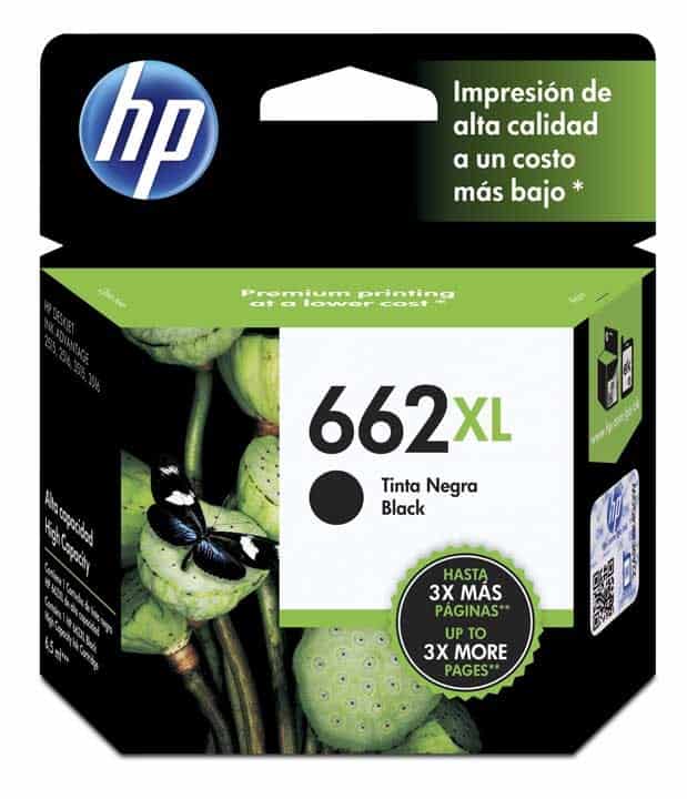 HP 662XL Black | Alto Rendimiento | Tinta Original