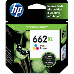 HP 662XL Tricolor | Alto Rendimiento | Tinta Original