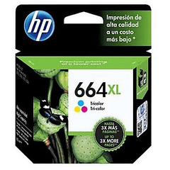 HP 664XL Tricolor | Alto Rendimiento | Tinta Original