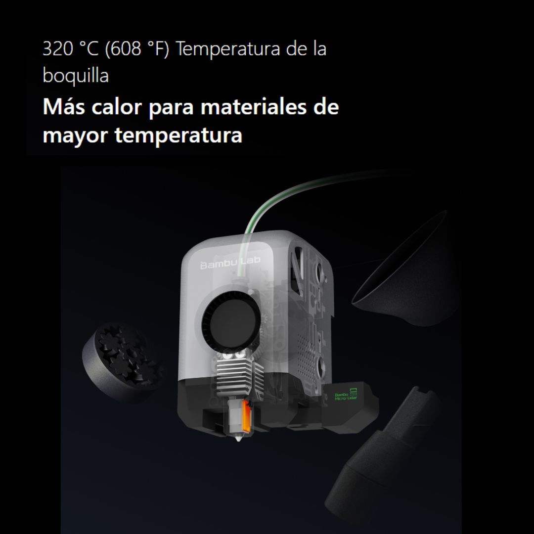 X1E Combo Multicolor de Filamento Bambu Lab | Tamaño Imp 256×256×256 mm³ | Impresora 3D | 