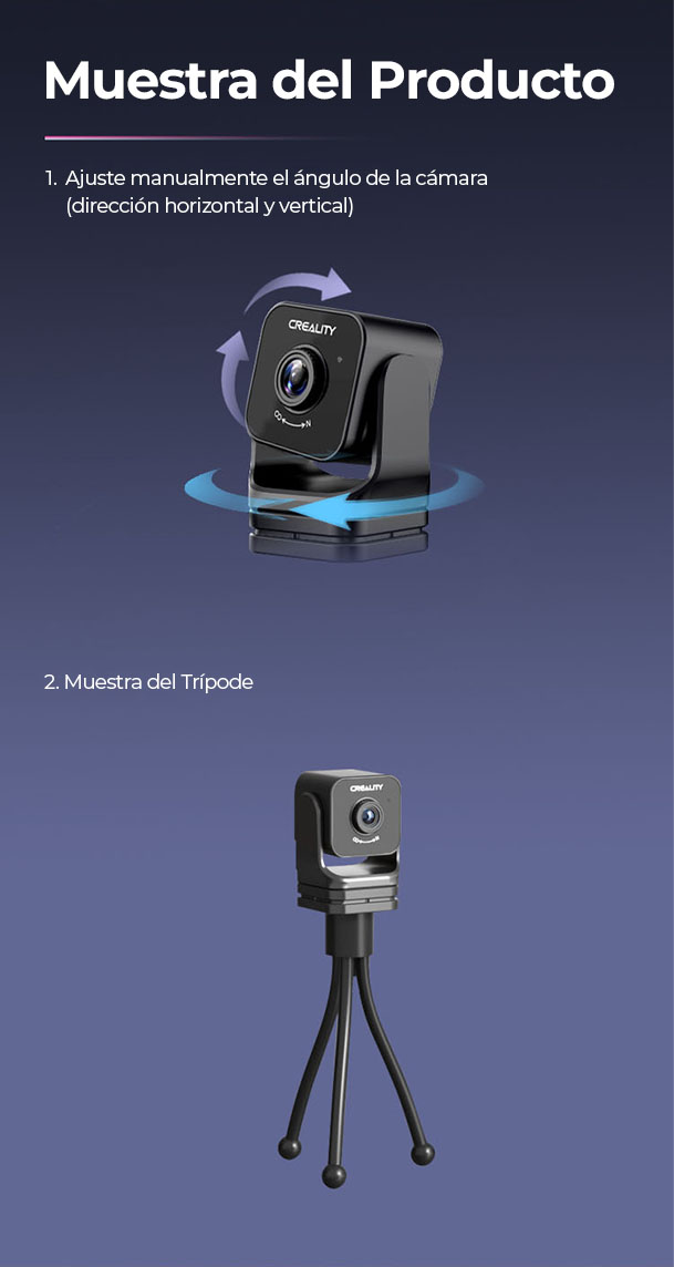 Nebula Cámara | Creality | Ender-3 V3 KE / CR-10 SE / HALOT-MAGE PRO / Ender-3 V3 | Accesorio 3D | Alta Precisión