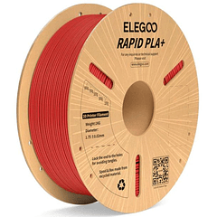 Filamento PLA+ RAPID Alta Velocidad Rojo 1kg Elegoo | Filamentos