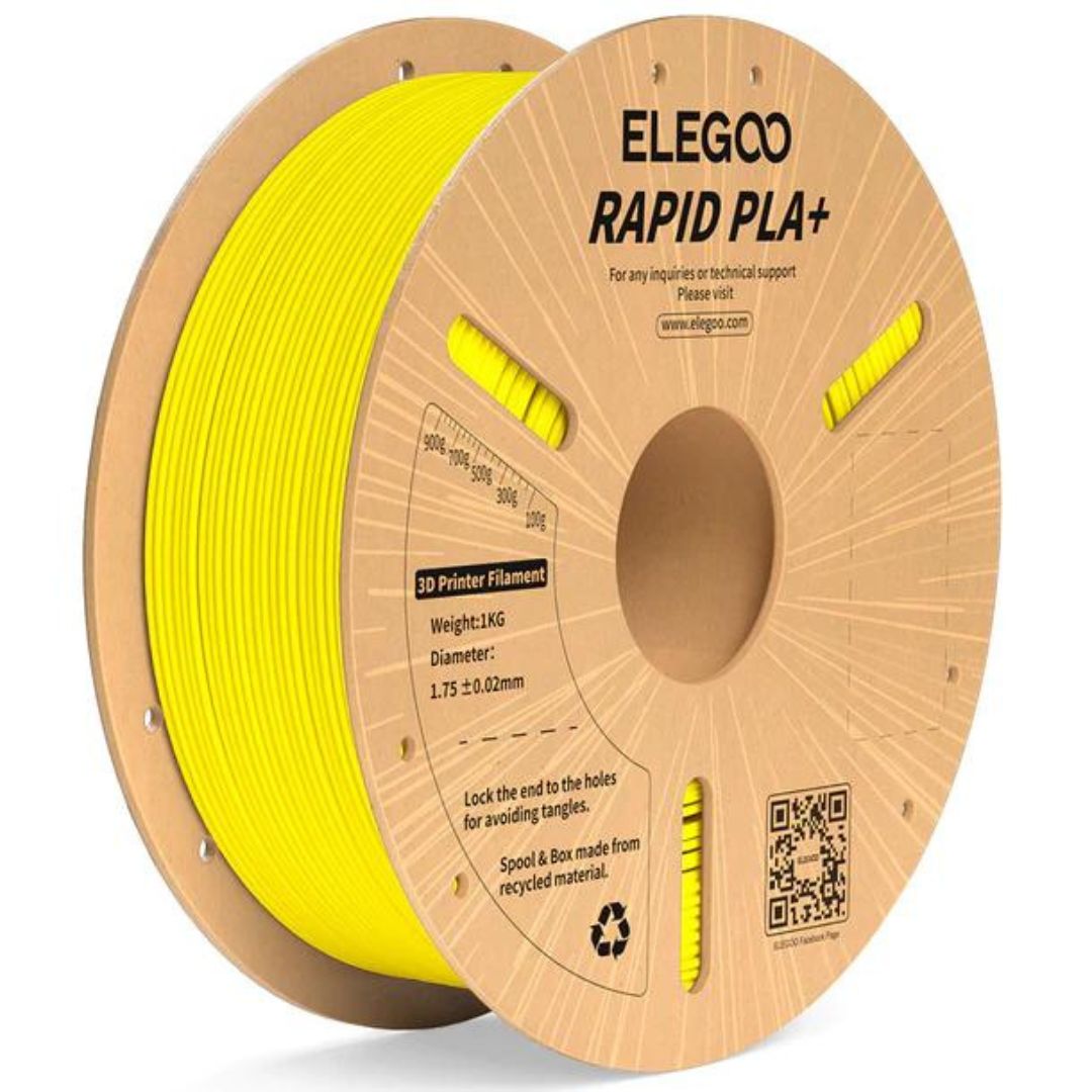 Filamento PLA+ RAPID Alta Velocidad Amarillo 1kg Elegoo | Filamentos