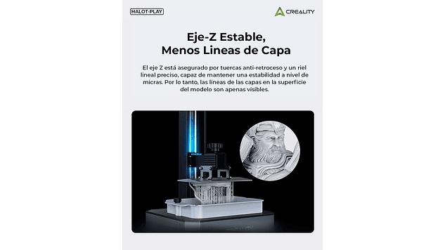 Halot Play 4K Creality | Tamaño Imp 192X120X200mm | Impresora 3D Resina 23