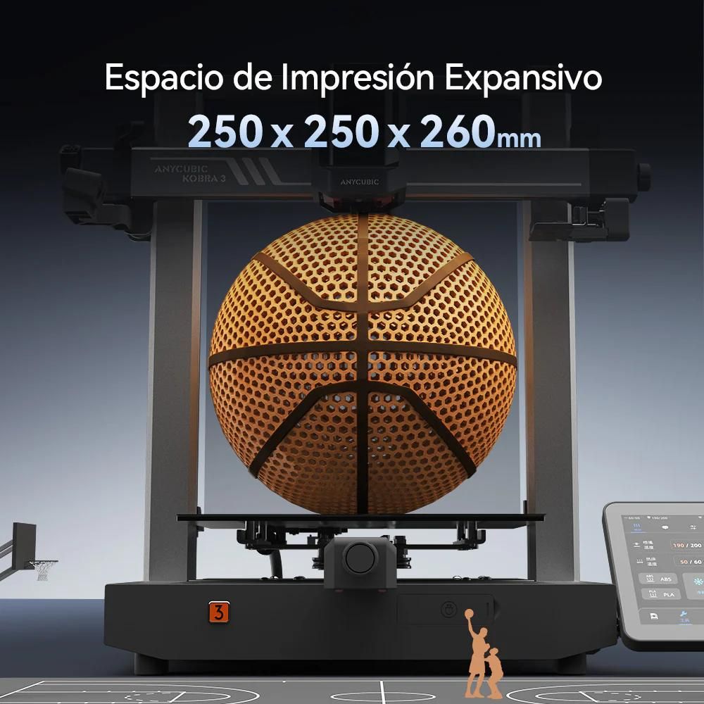 Kobra 3 Pro Multi Color Anycubic Tamaño Imp 250x250x260...