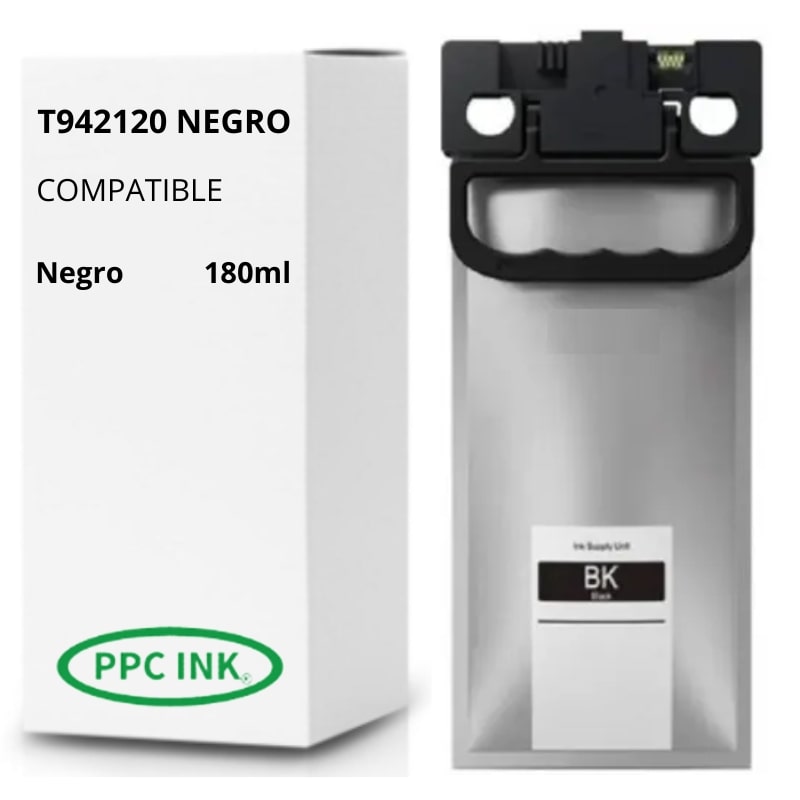 EPSON Tinta Bolsa T942 Negro | T942120-AL | Tinta Alternativa | Ppc