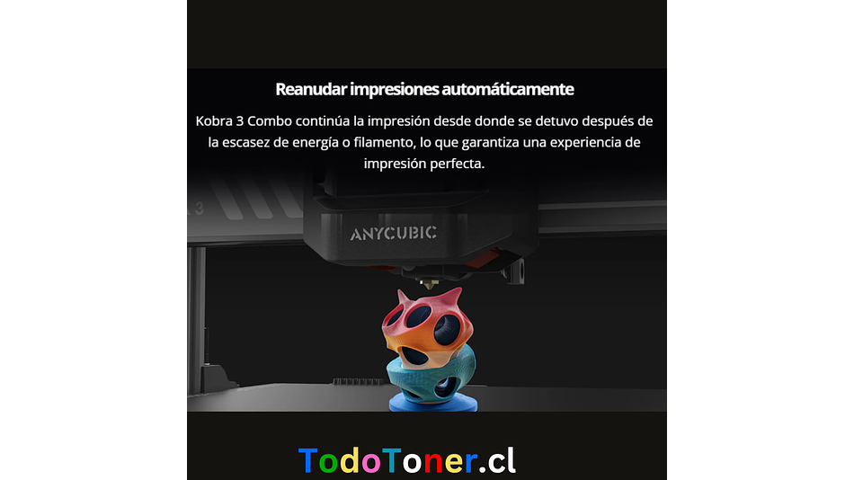 Kobra 3 Combo Multi Color  Anycubic | Tamaño Imp 250x250x260mm | Velocidad 600mm/s | Impresora 3D |  14