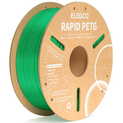 Filamento PETG Alta Velocidad Verde 1kg Elegoo | Filamentos