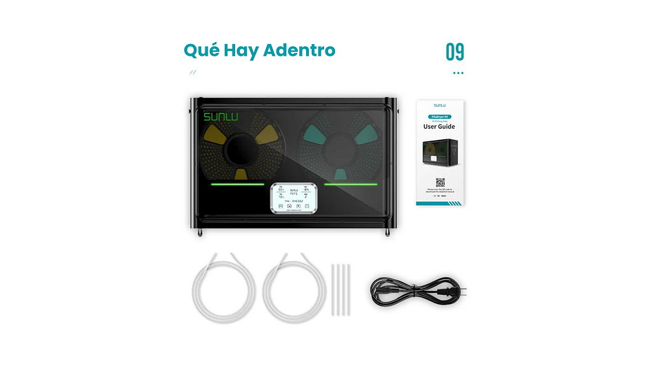 Caja Secadora de Filamento Dual S4 Marca Sunlu 6