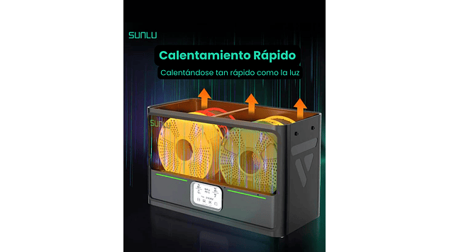 Caja Secadora de Filamento Dual S4 Marca Sunlu 9