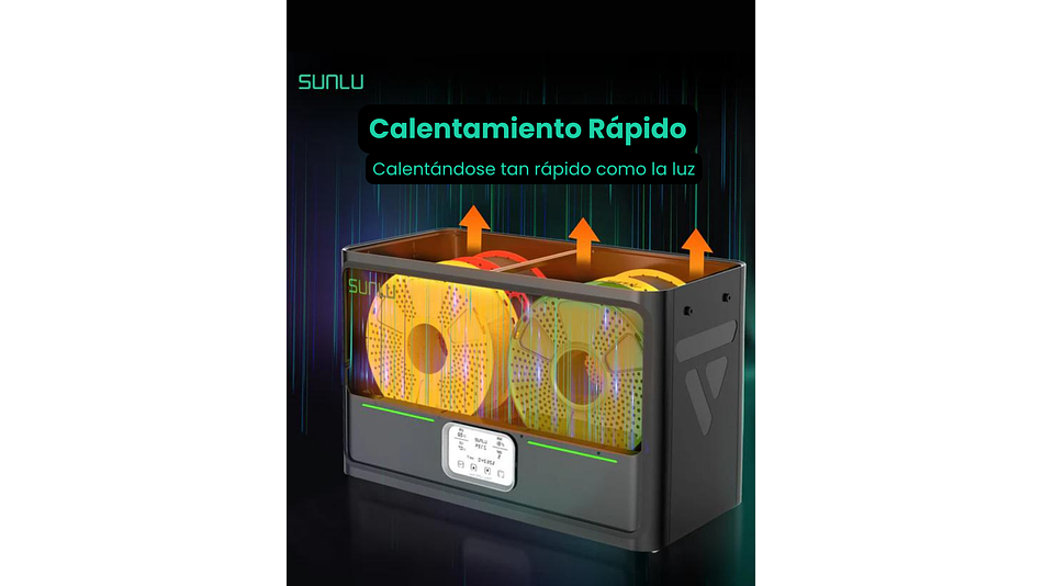 Caja Secadora de Filamento Dual S4 Marca Sunlu 9