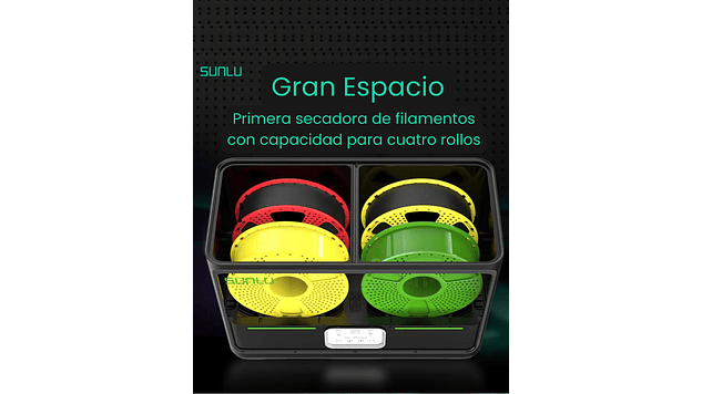 Caja Secadora de Filamento Dual S4 Marca Sunlu 10