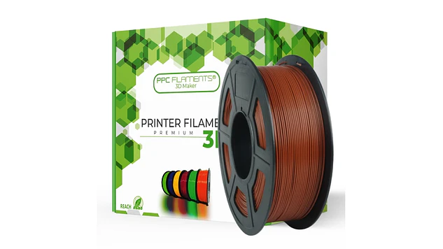 Filamento PLA+ Café Chocolate 1kg TODOTONER.CL | Filamentos 1