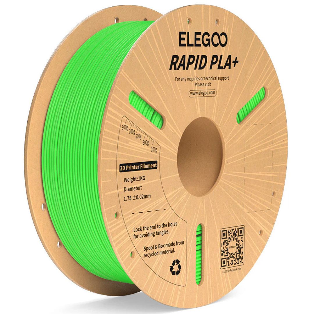 Filamento PLA+ RAPID Alta Velocidad Verde 1kg Elegoo | Filamentos